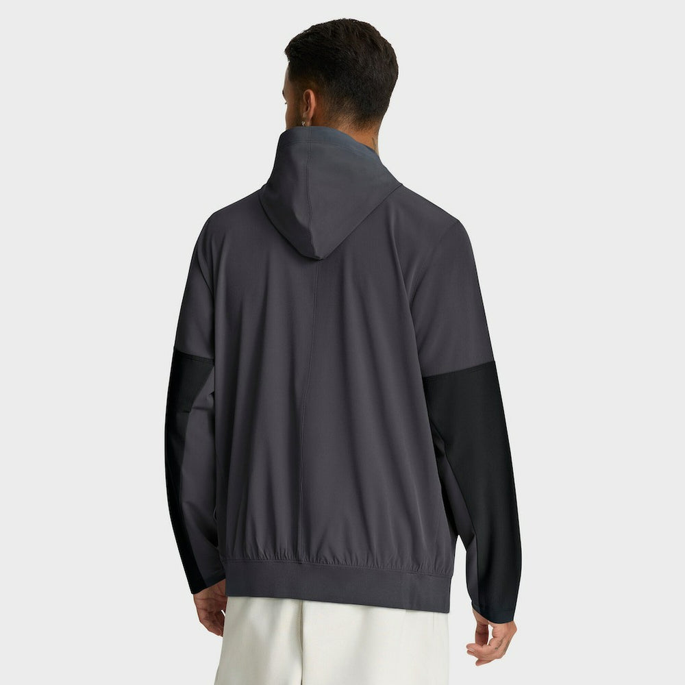 Cleveland Browns Sideline Anorak Half-Zip Hoodie Jacket - Anthracite - Nike