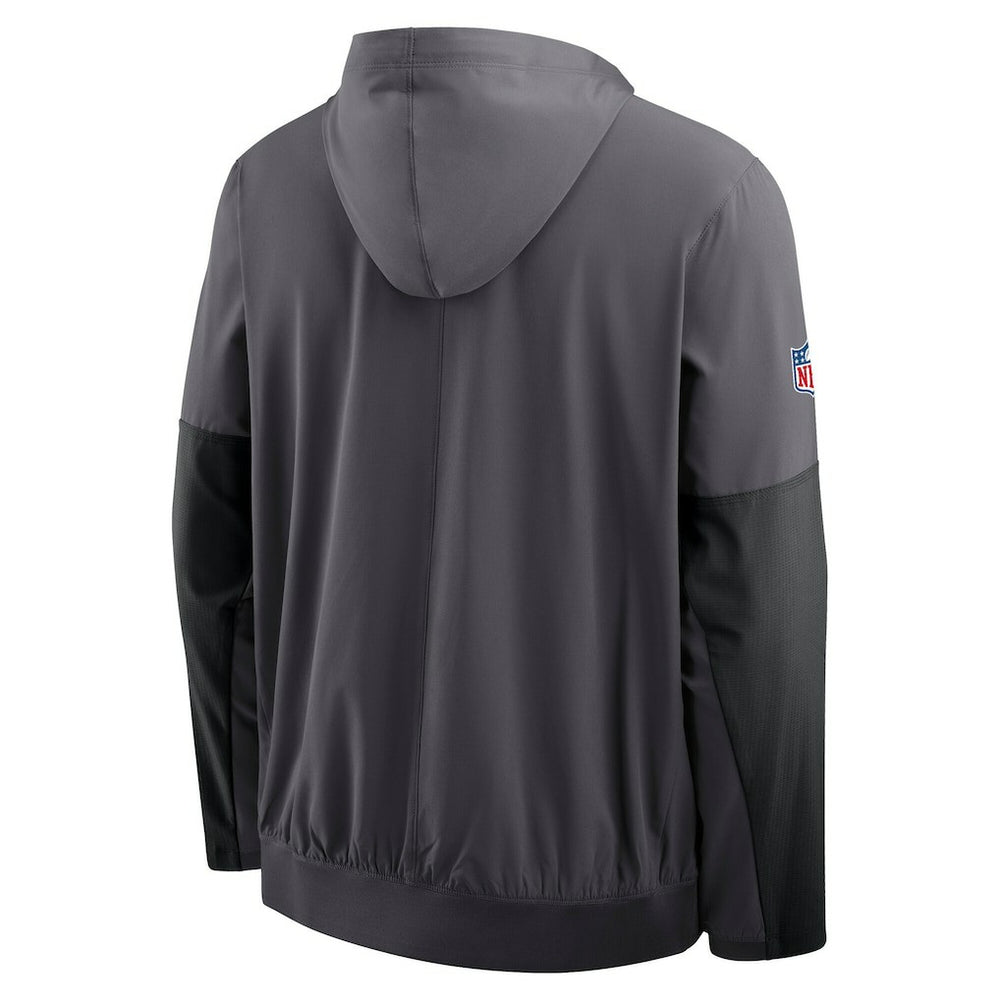Cleveland Browns Sideline Anorak Half-Zip Hoodie Jacket - Anthracite - Nike