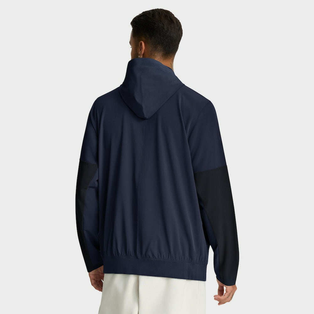 Denver Broncos Sideline Anorak Half-Zip Hoodie Jacket - Navy - Nike