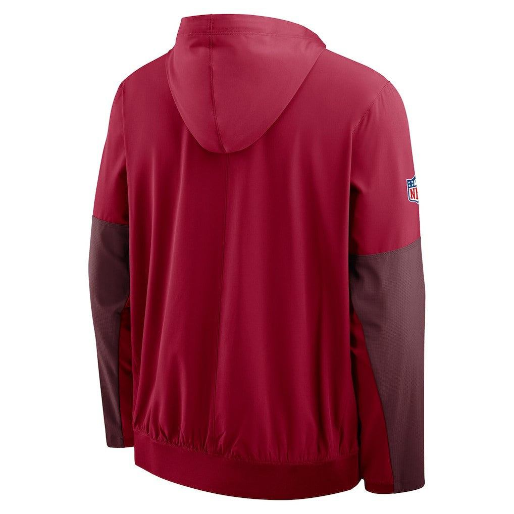 Washington Commanders Sideline Anorak Half-Zip Hoodie Jacket - Burgundy - Nike