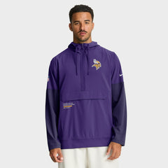 Minnesota Vikings Sideline Anorak Half-Zip Hoodie Jacket - Purple - Nike