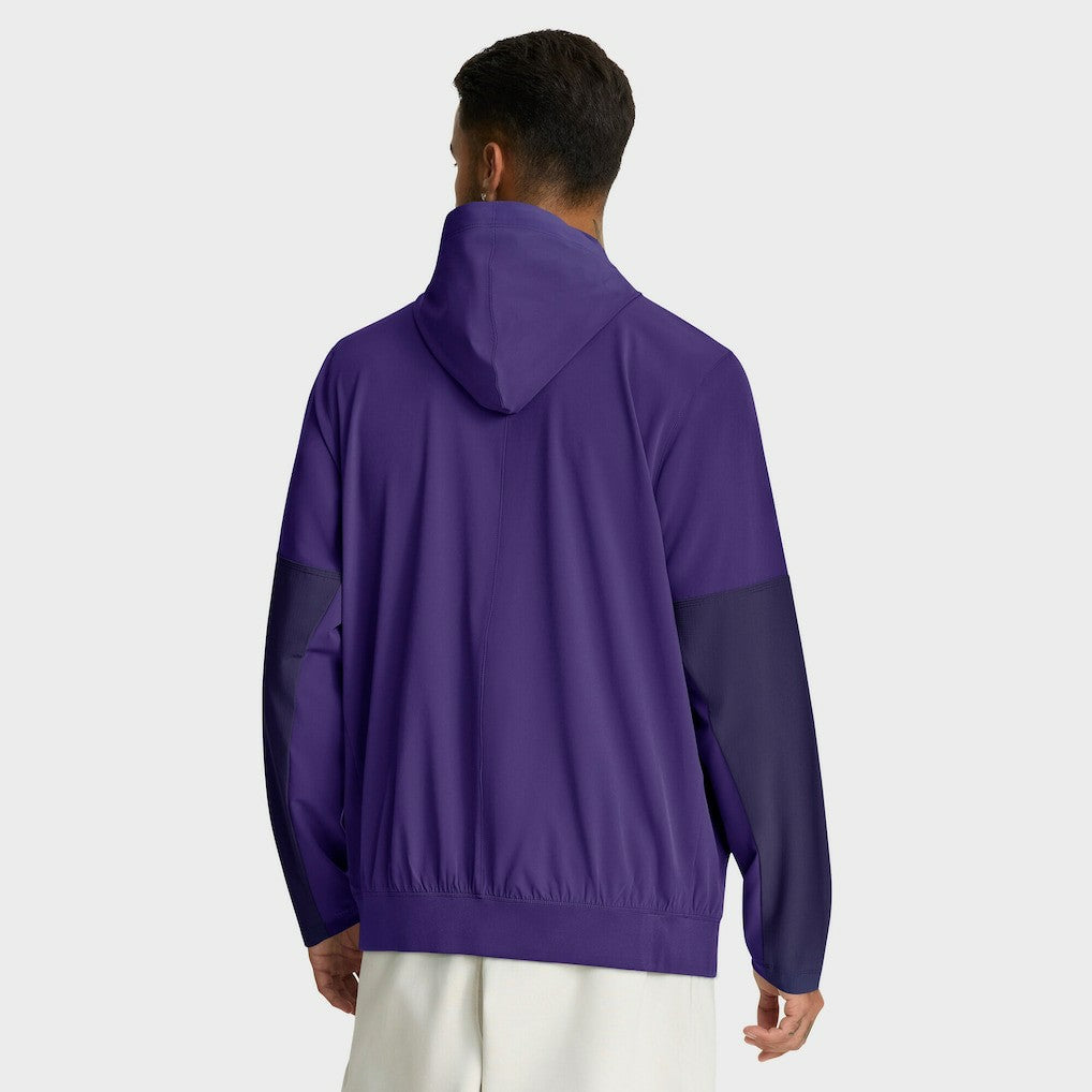 Minnesota Vikings Sideline Anorak Half-Zip Hoodie Jacket - Purple - Nike