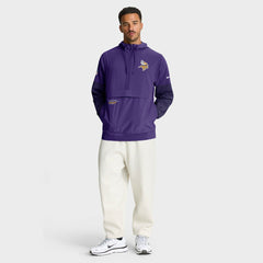 Minnesota Vikings Sideline Anorak Half-Zip Hoodie Jacket - Purple - Nike