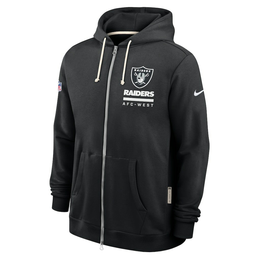 Las Vegas Raiders Sideline Standard Issue Utility Player Dri-FIT Full-Zip Hoodie - Black - Nike