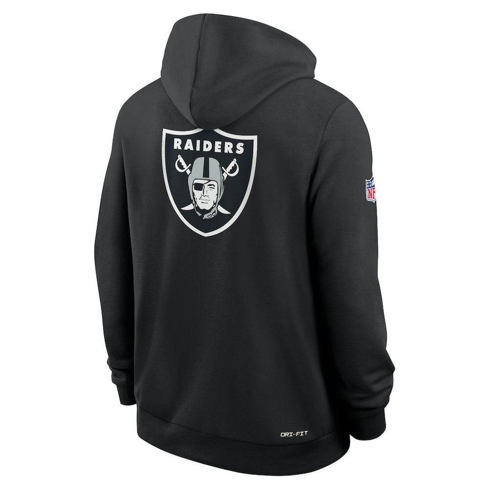 Las Vegas Raiders Sideline Standard Issue Utility Player Dri-FIT Full-Zip Hoodie - Black - Nike