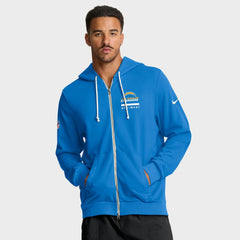 Los Angeles Chargers Sideline Standard Issue Utility Player Dri-FIT Full-Zip Hoodie - Powder Blue - Nike