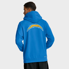 Los Angeles Chargers Sideline Standard Issue Utility Player Dri-FIT Full-Zip Hoodie - Powder Blue - Nike
