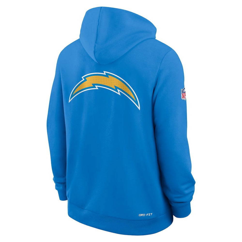 Los Angeles Chargers Sideline Standard Issue Utility Player Dri-FIT Full-Zip Hoodie - Powder Blue - Nike