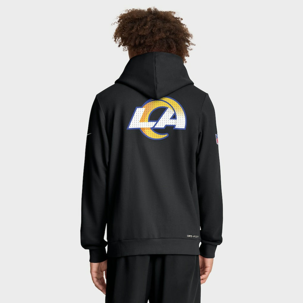 Los Angeles Rams Sideline Standard Issue Utility Player Dri-FIT Full-Zip Hoodie - Black - Nike
