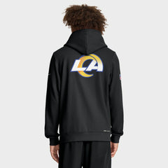 Los Angeles Rams Sideline Standard Issue Utility Player Dri-FIT Full-Zip Hoodie - Black - Nike