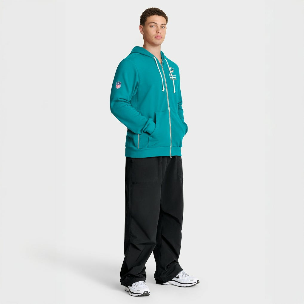 Miami Dolphins Sideline Standard Issue Utility Player Dri-FIT Full-Zip Hoodie - Aqua - Nike