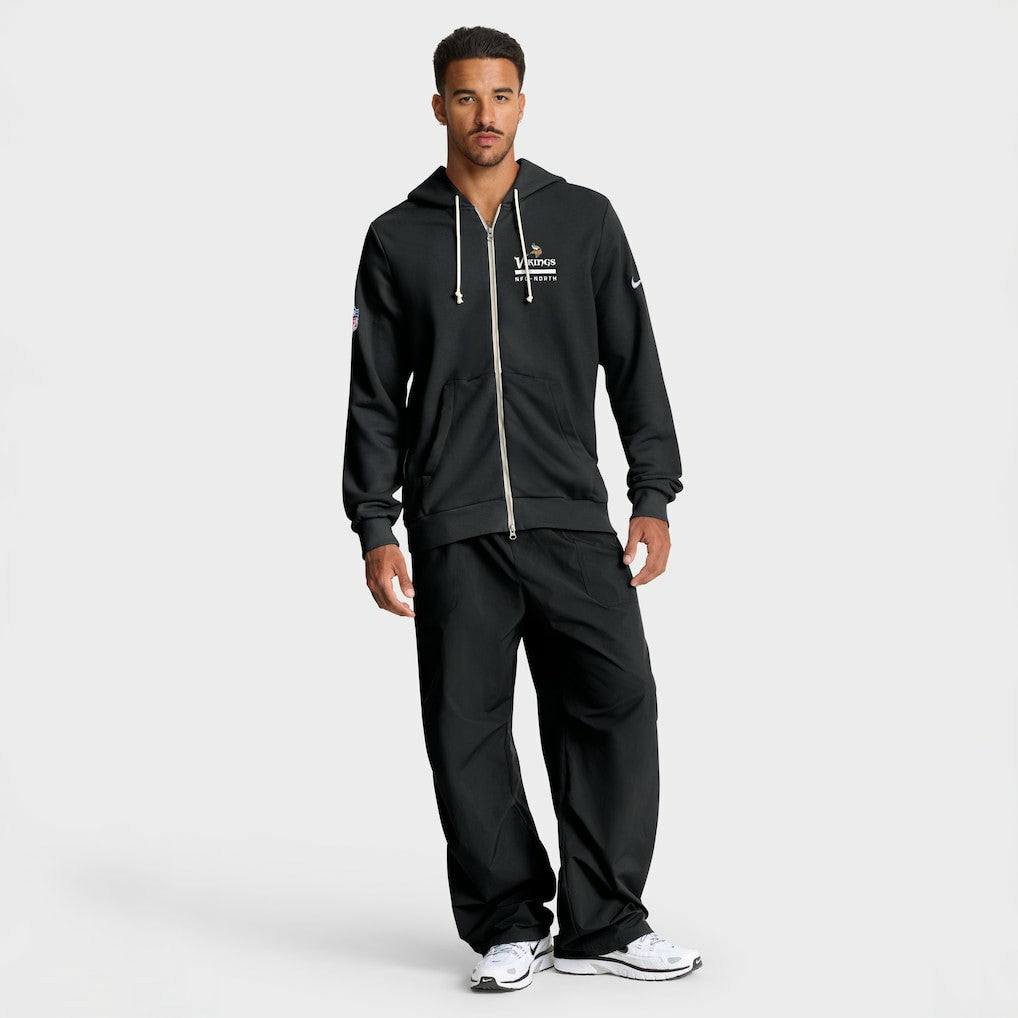 Minnesota Vikings Sideline Standard Issue Utility Player Dri-FIT Full-Zip Hoodie - Black - Nike