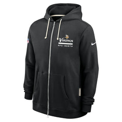 Minnesota Vikings Sideline Standard Issue Utility Player Dri-FIT Full-Zip Hoodie - Black - Nike