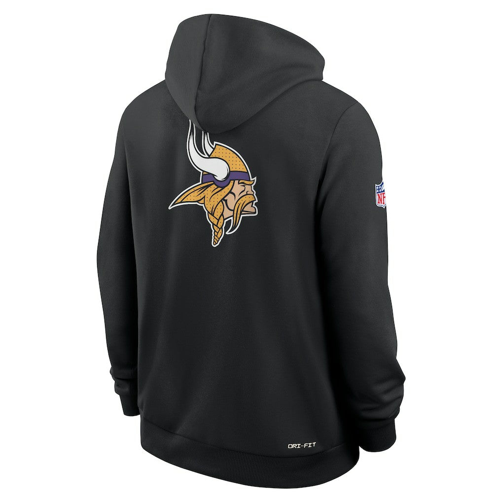 Minnesota Vikings Sideline Standard Issue Utility Player Dri-FIT Full-Zip Hoodie - Black - Nike