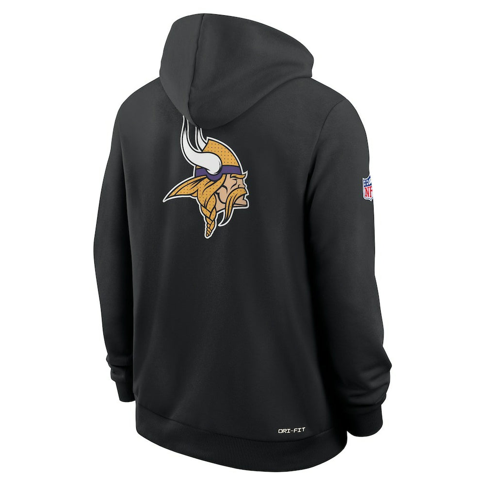 Minnesota Vikings Sideline Standard Issue Utility Player Dri-FIT Full-Zip Hoodie - Black - Nike