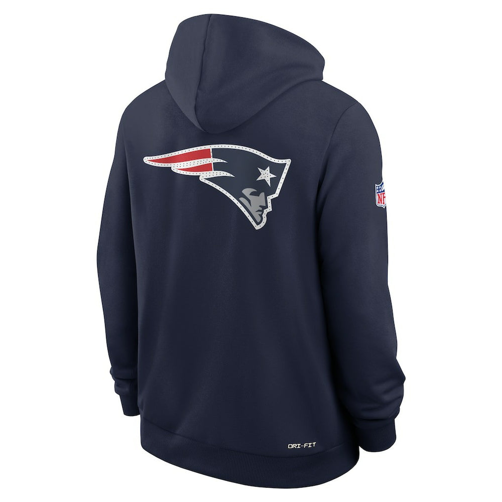New England Patriots Sideline Standard Issue Utility Player Dri-FIT Full-Zip Hoodie - Navy - Nike