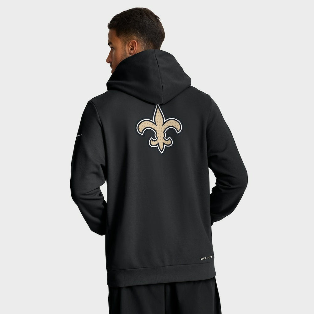 New Orleans Saints Sideline Standard Issue Utility Player Dri-FIT Full-Zip Hoodie - Black - Nike