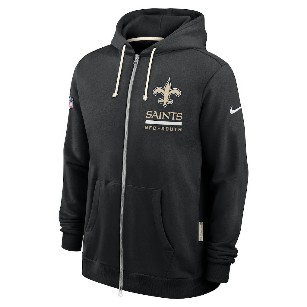 New Orleans Saints Sideline Standard Issue Utility Player Dri-FIT Full-Zip Hoodie - Black - Nike