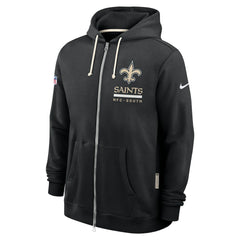 New Orleans Saints Sideline Standard Issue Utility Player Dri-FIT Full-Zip Hoodie - Black - Nike