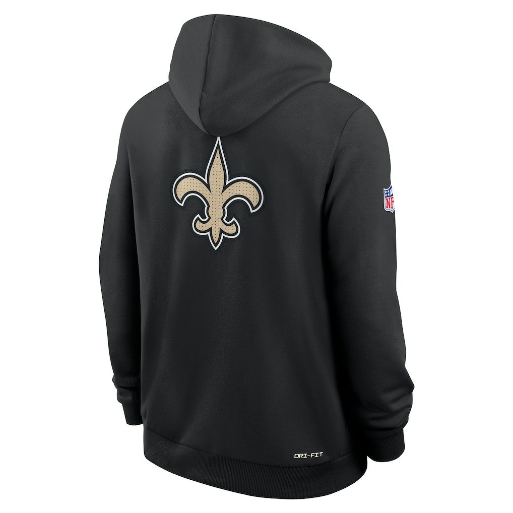New Orleans Saints Sideline Standard Issue Utility Player Dri-FIT Full-Zip Hoodie - Black - Nike