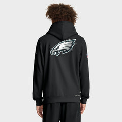 Philadelphia Eagles Sideline Standard Issue Utility Player Dri-FIT Full-Zip Hoodie - Black - Nike