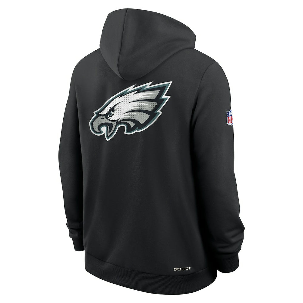 Philadelphia Eagles Sideline Standard Issue Utility Player Dri-FIT Full-Zip Hoodie - Black - Nike