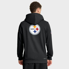 Pittsburgh Steelers Sideline Standard Issue Utility Player Dri-FIT Full-Zip Hoodie - Black - Nike