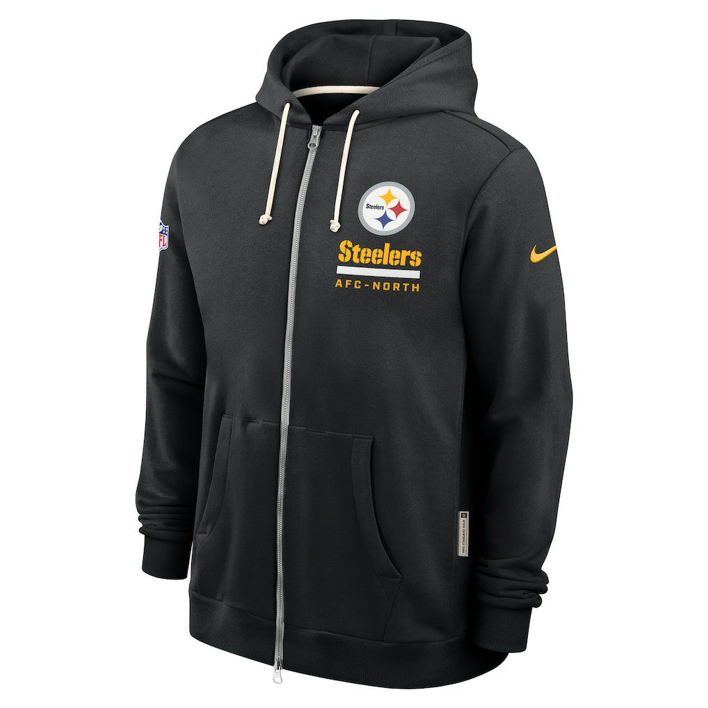Pittsburgh Steelers Sideline Standard Issue Utility Player Dri-FIT Full-Zip Hoodie - Black - Nike