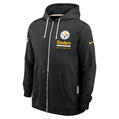 Pittsburgh Steelers Sideline Standard Issue Utility Player Dri-FIT Full-Zip Hoodie - Black - Nike