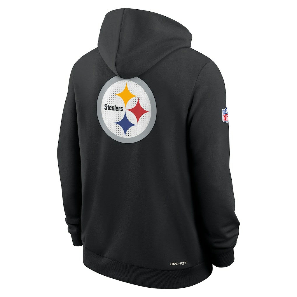 Pittsburgh Steelers Sideline Standard Issue Utility Player Dri-FIT Full-Zip Hoodie - Black - Nike