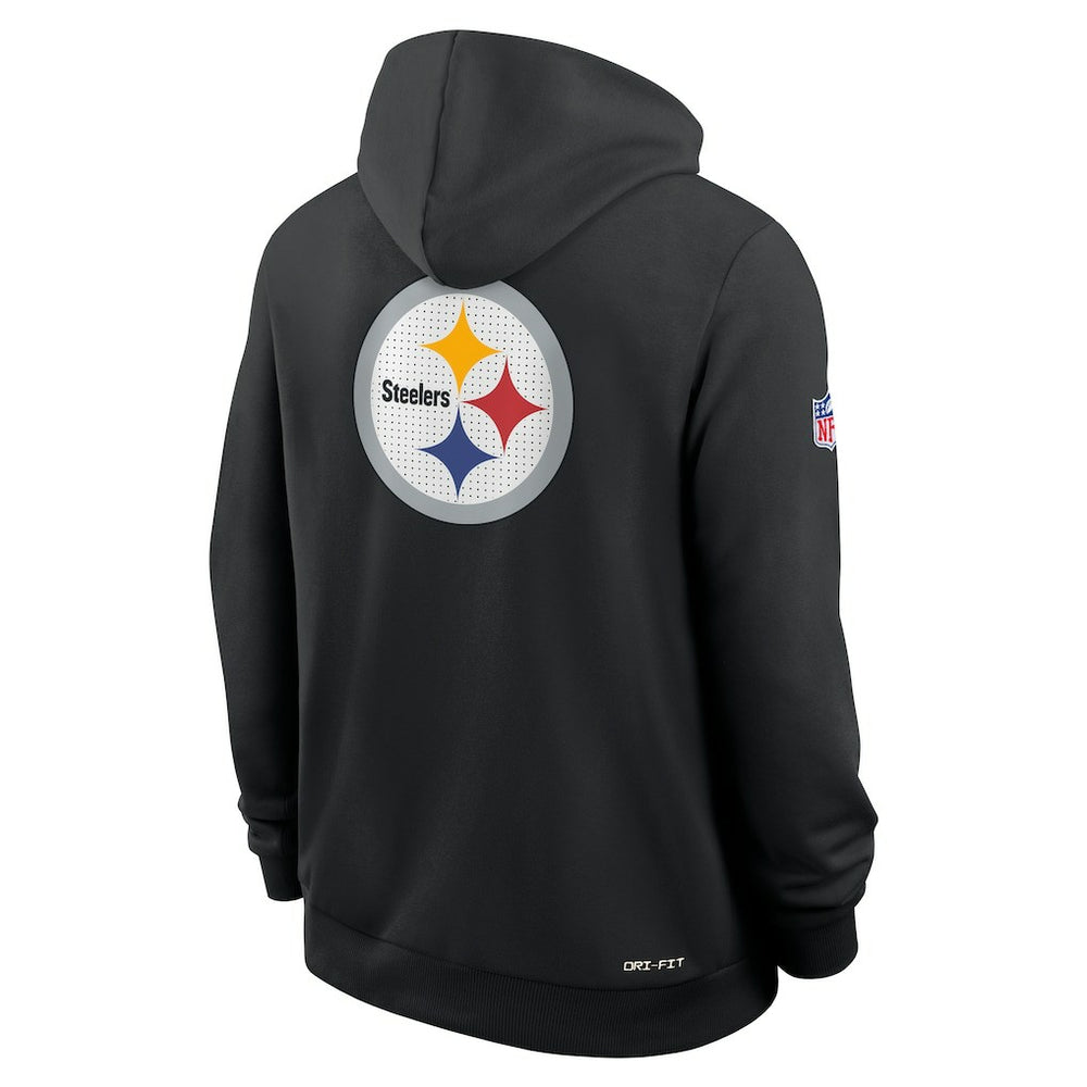 Pittsburgh Steelers Sideline Standard Issue Utility Player Dri-FIT Full-Zip Hoodie - Black - Nike
