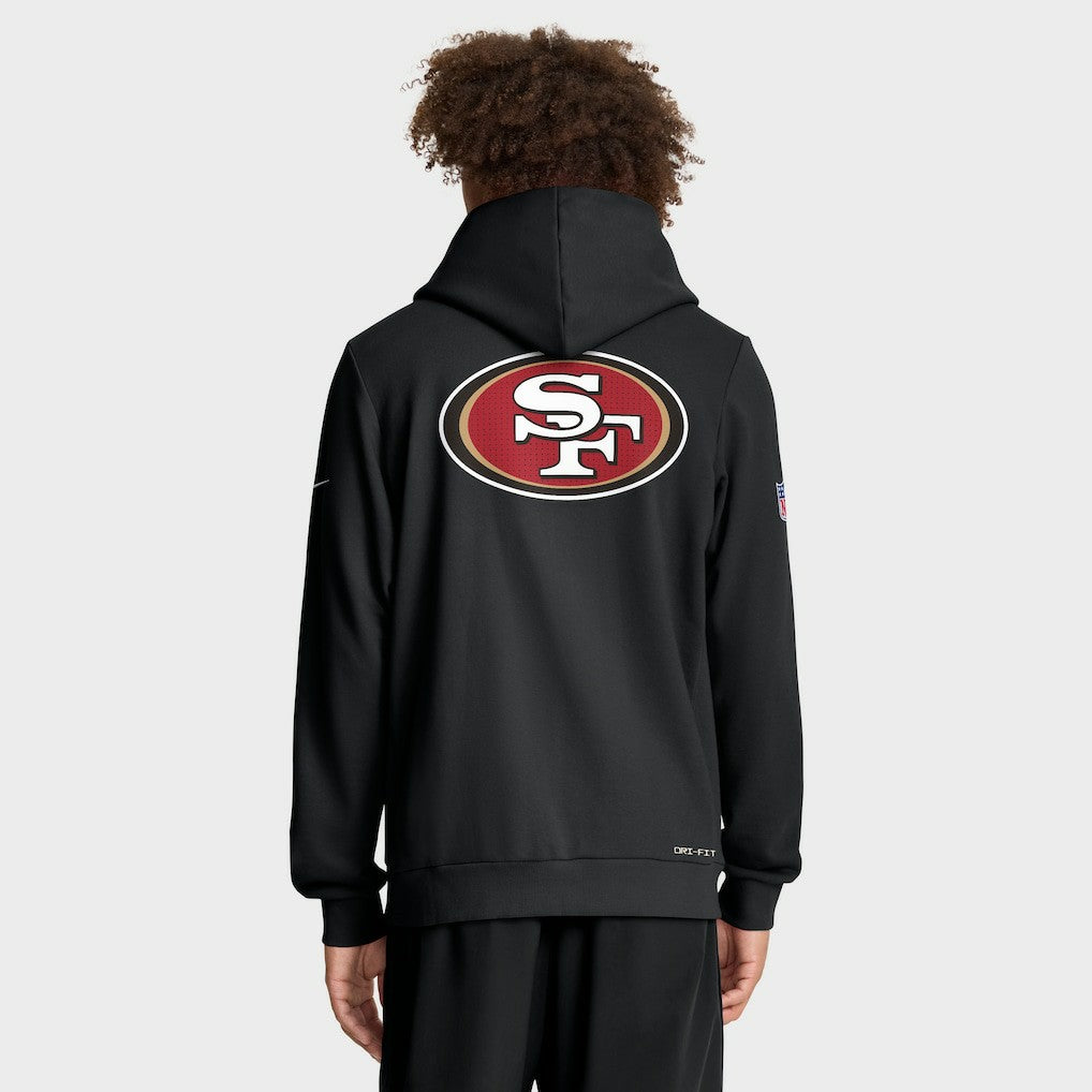 San Francisco 49ers Sideline Standard Issue Utility Player Dri-FIT Full-Zip Hoodie - Black - Nike