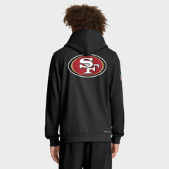 San Francisco 49ers Sideline Standard Issue Utility Player Dri-FIT Full-Zip Hoodie - Black - Nike