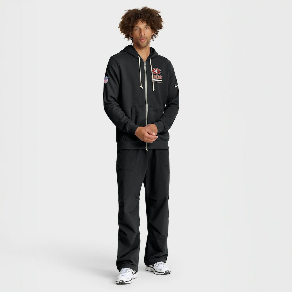 San Francisco 49ers Sideline Standard Issue Utility Player Dri-FIT Full-Zip Hoodie - Black - Nike