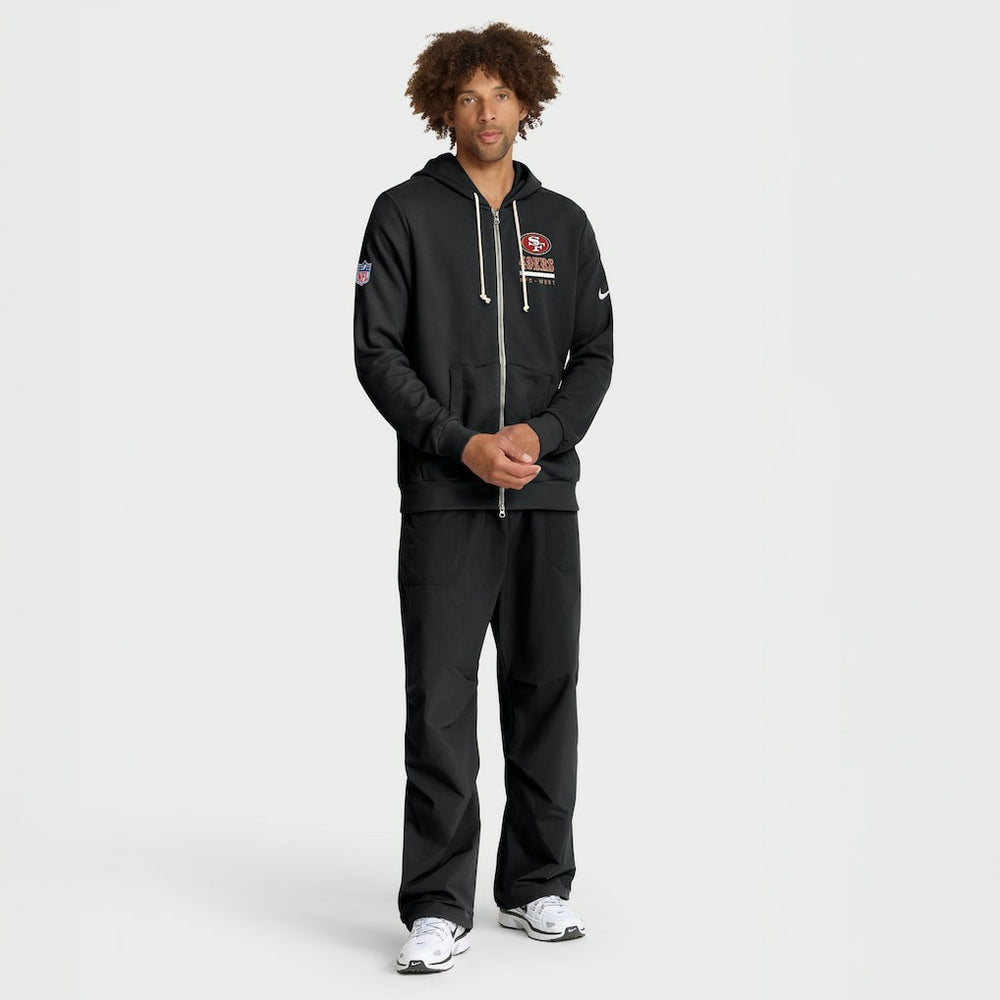 San Francisco 49ers Sideline Standard Issue Utility Player Dri-FIT Full-Zip Hoodie - Black - Nike