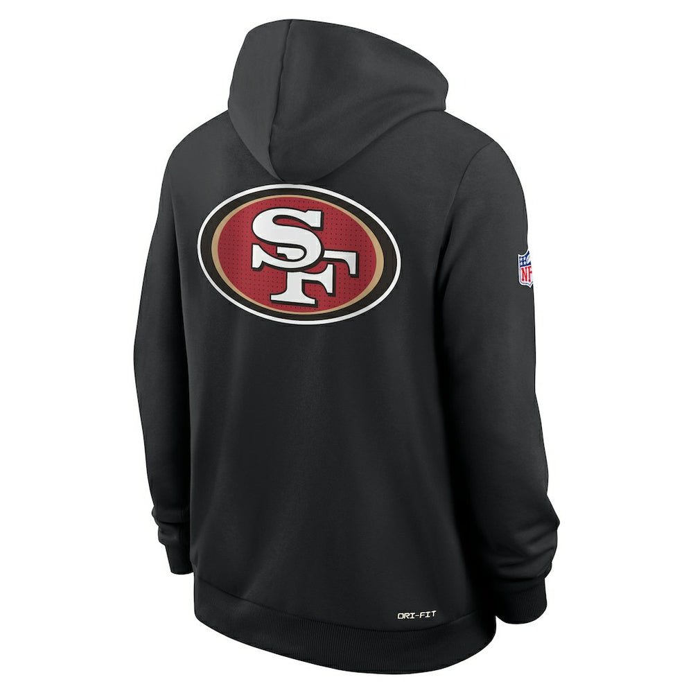 San Francisco 49ers Sideline Standard Issue Utility Player Dri-FIT Full-Zip Hoodie - Black - Nike