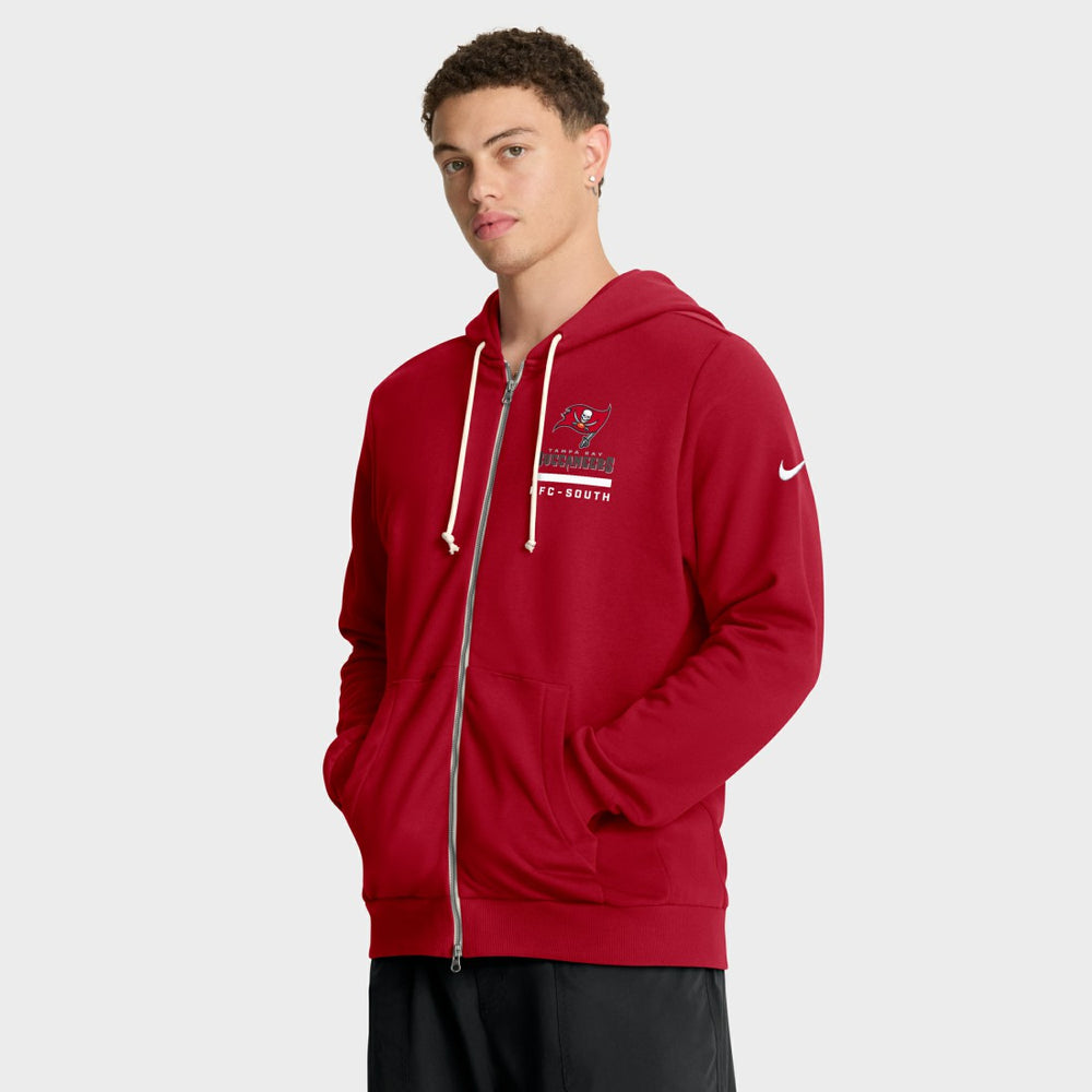 Tampa Bay Buccaneers Sideline Standard Issue Utility Player Dri-FIT Full-Zip Hoodie - Red - Nike