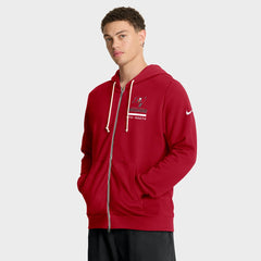 Tampa Bay Buccaneers Sideline Standard Issue Utility Player Dri-FIT Full-Zip Hoodie - Red - Nike