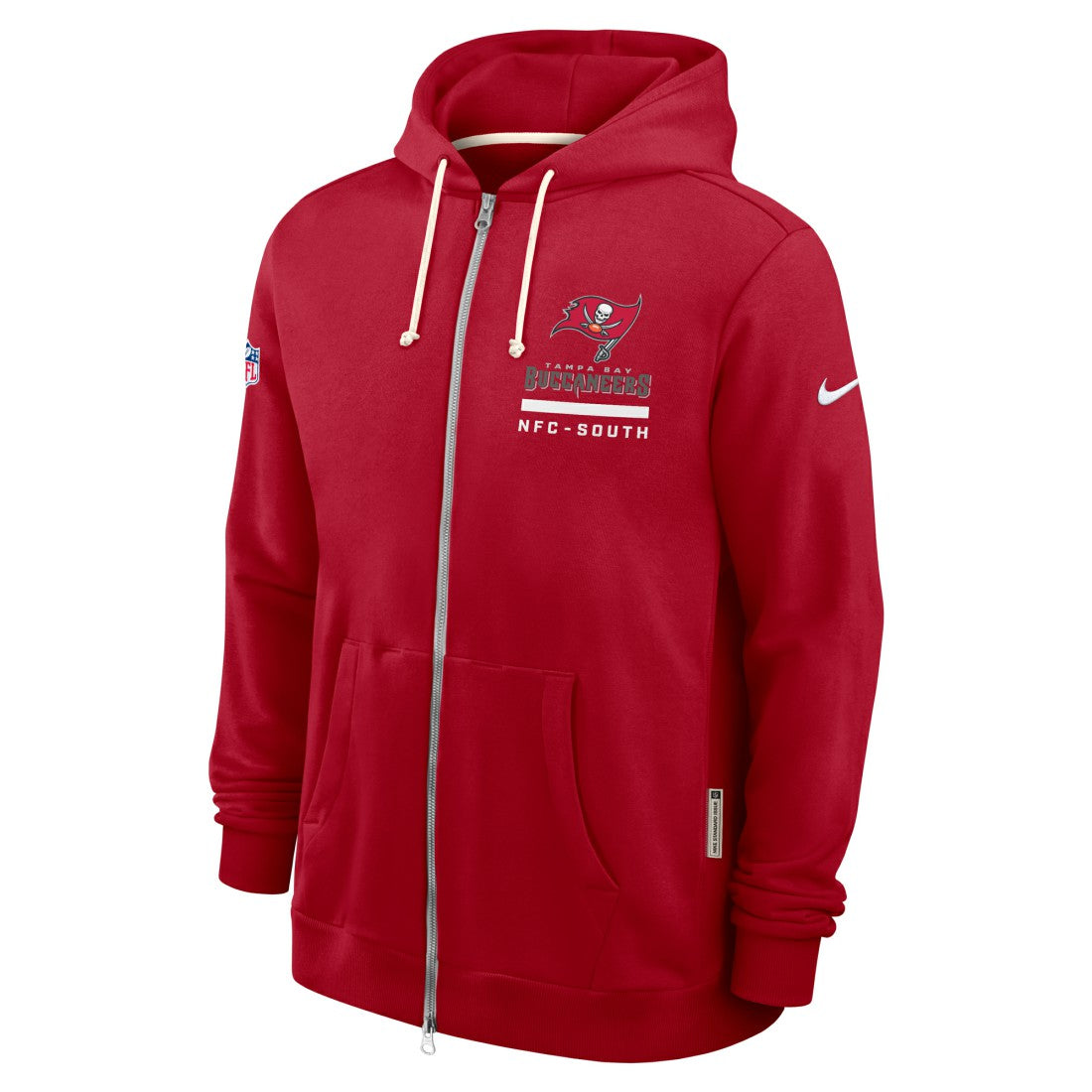 Tampa Bay Buccaneers Sideline Standard Issue Utility Player Dri-FIT Full-Zip Hoodie - Red - Nike