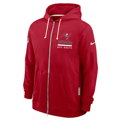 Tampa Bay Buccaneers Sideline Standard Issue Utility Player Dri-FIT Full-Zip Hoodie - Red - Nike