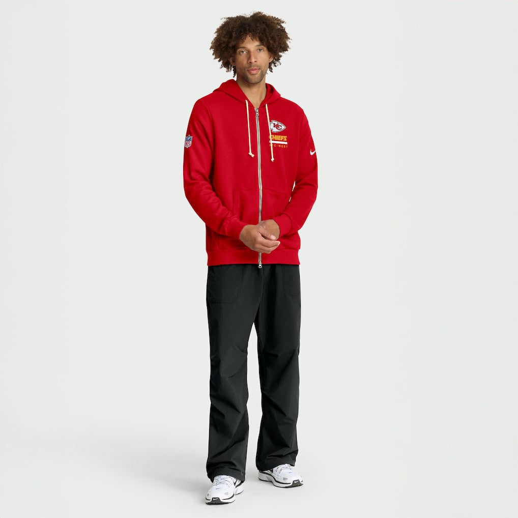 Kansas City Chiefs Sideline Standard Issue Utility Player Dri-FIT Full-Zip Hoodie - Red - Nike