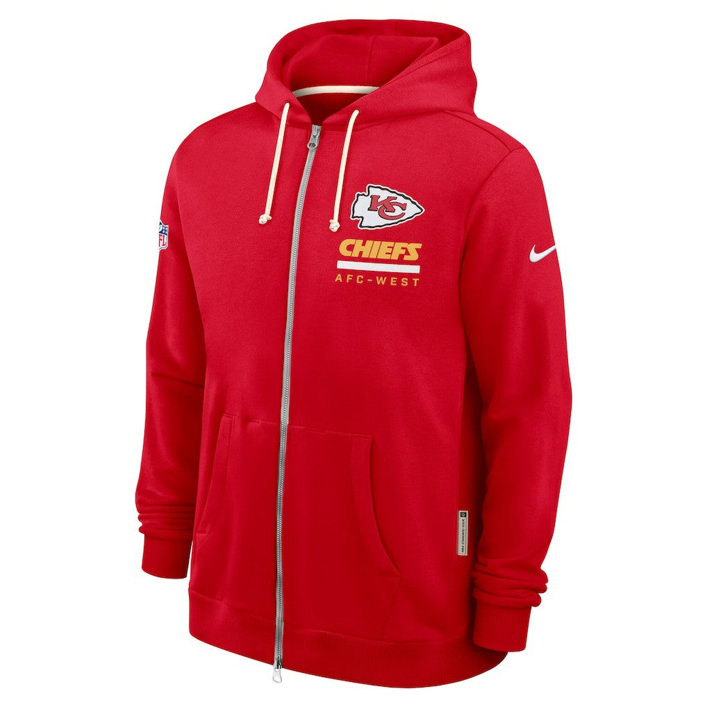Kansas City Chiefs Sideline Standard Issue Utility Player Dri-FIT Full-Zip Hoodie - Red - Nike