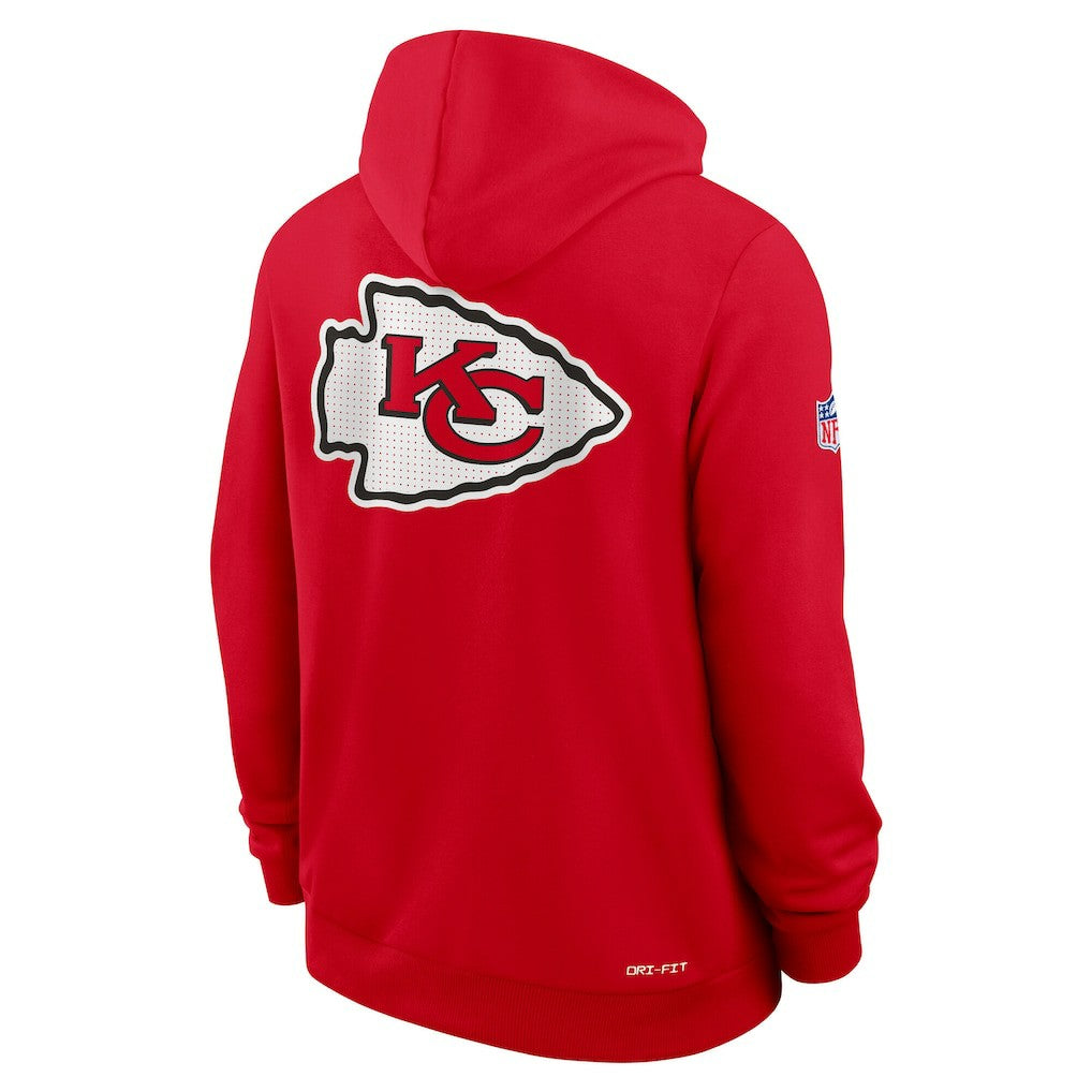 Kansas City Chiefs Sideline Standard Issue Utility Player Dri-FIT Full-Zip Hoodie - Red - Nike