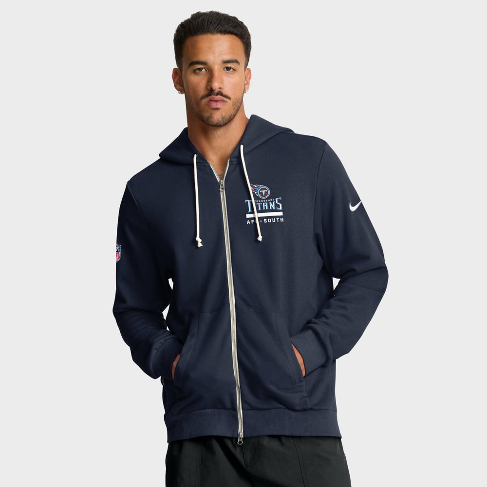 Tennessee Titans Sideline Standard Issue Utility Player Dri-FIT Full-Zip Hoodie - Navy - Nike