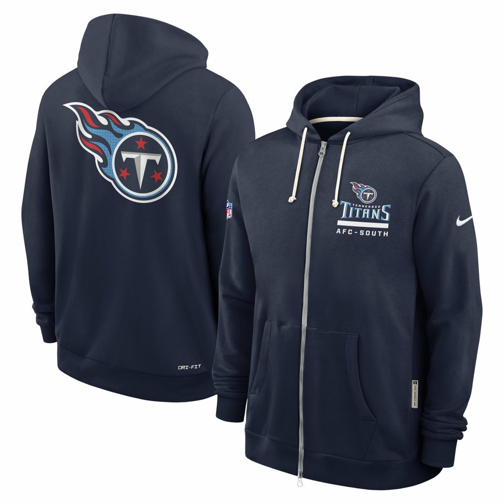 Tennessee Titans Sideline Standard Issue Utility Player Dri-FIT Full-Zip Hoodie - Navy - Nike