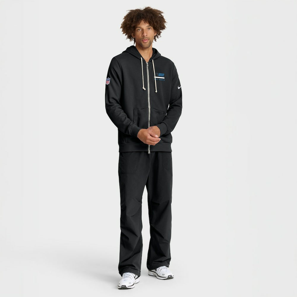 Carolina Panthers Sideline Standard Issue Utility Player Dri-FIT Full-Zip Hoodie - Black - Nike