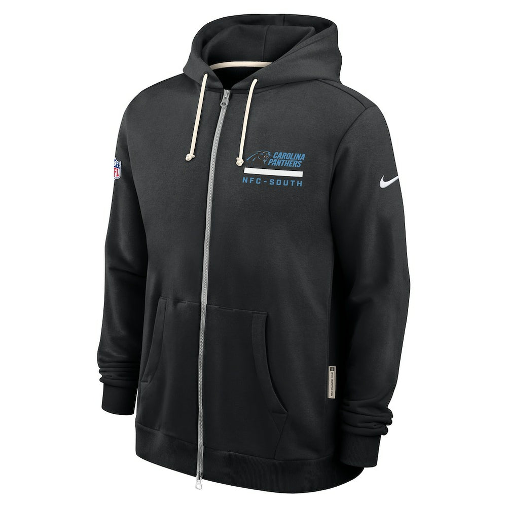 Carolina Panthers Sideline Standard Issue Utility Player Dri-FIT Full-Zip Hoodie - Black - Nike