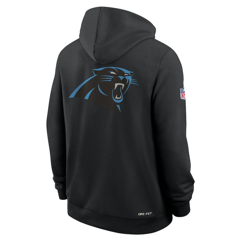 Carolina Panthers Sideline Standard Issue Utility Player Dri-FIT Full-Zip Hoodie - Black - Nike