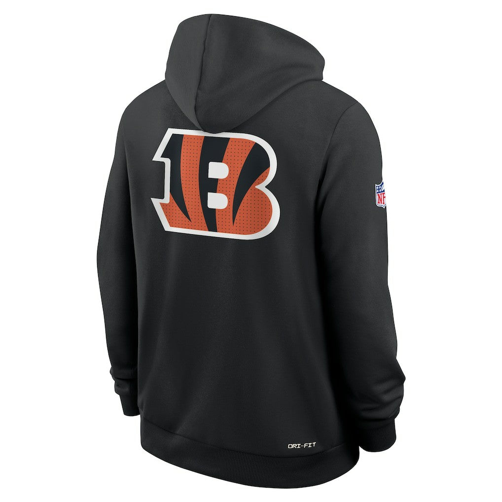 Cincinnati Bengals Sideline Standard Issue Utility Player Dri-FIT Full-Zip Hoodie - Black - Nike