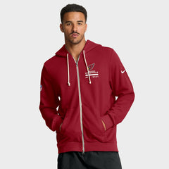 Arizona Cardinals Sideline Standard Issue Utility Player Dri-FIT Full-Zip Hoodie - Cardinal - Nike